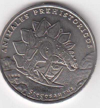 Beschrijving: 1 Peso  STEGOSAURUS